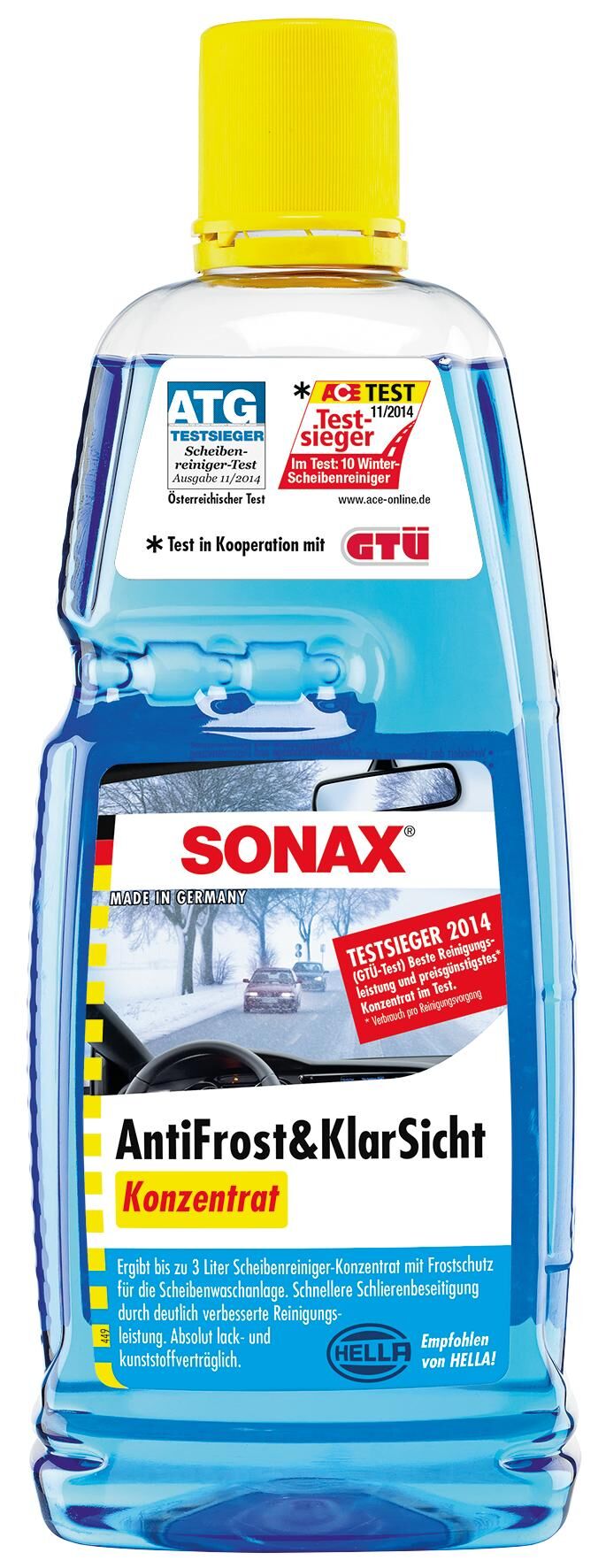 Sonax ruitenvloeistof anti-vries antifrost klarsicht anti-rust 1 ltr