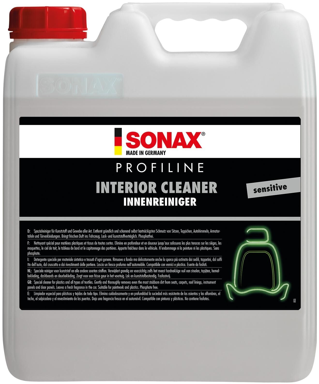Sonax interieurreiniger autoinnenreiniger car interior cleaner cubi 10 ltr.