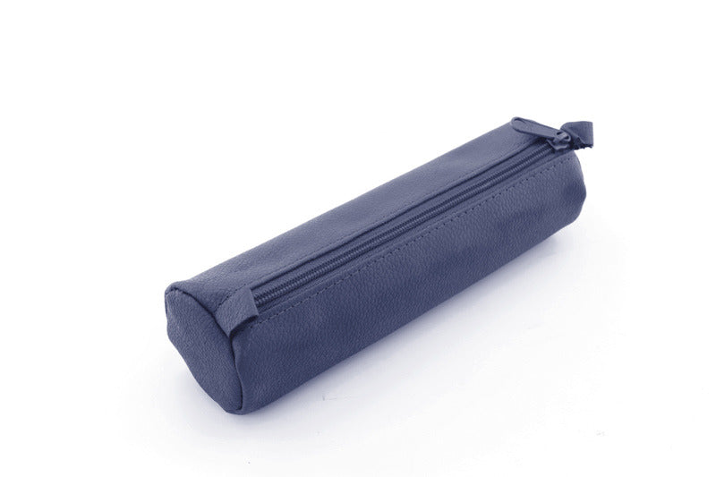 Juscha ju-43139 pennenetui alassio echt leer blauw 21x6cm