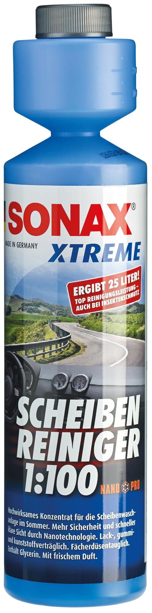 Sonax vensterreiniger klarsicht 1:100 window cleaner 250ml xtreme