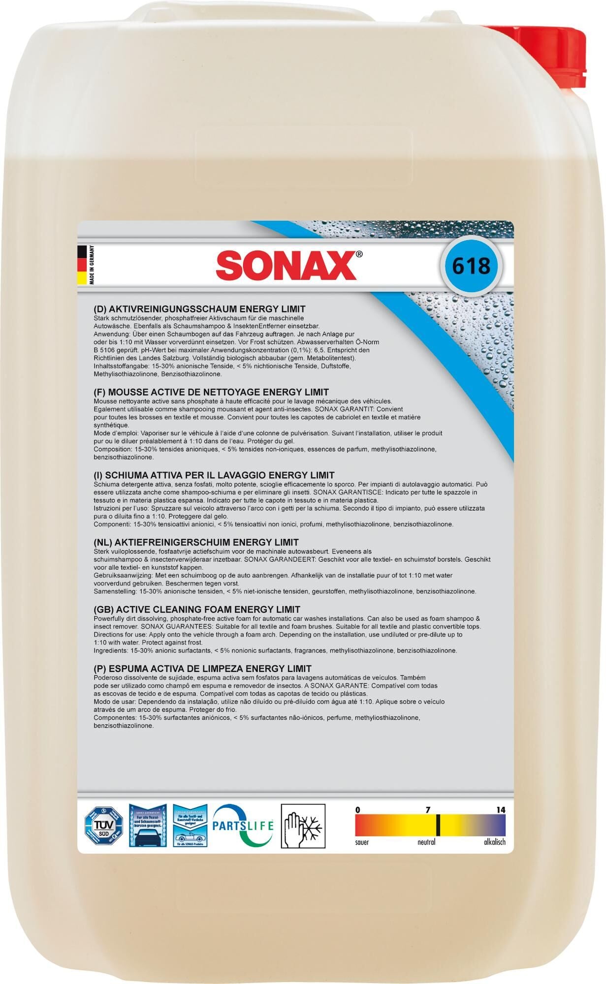Sonax reiniger intensivreiniger foam energy intensive cleaner 25l foam energy