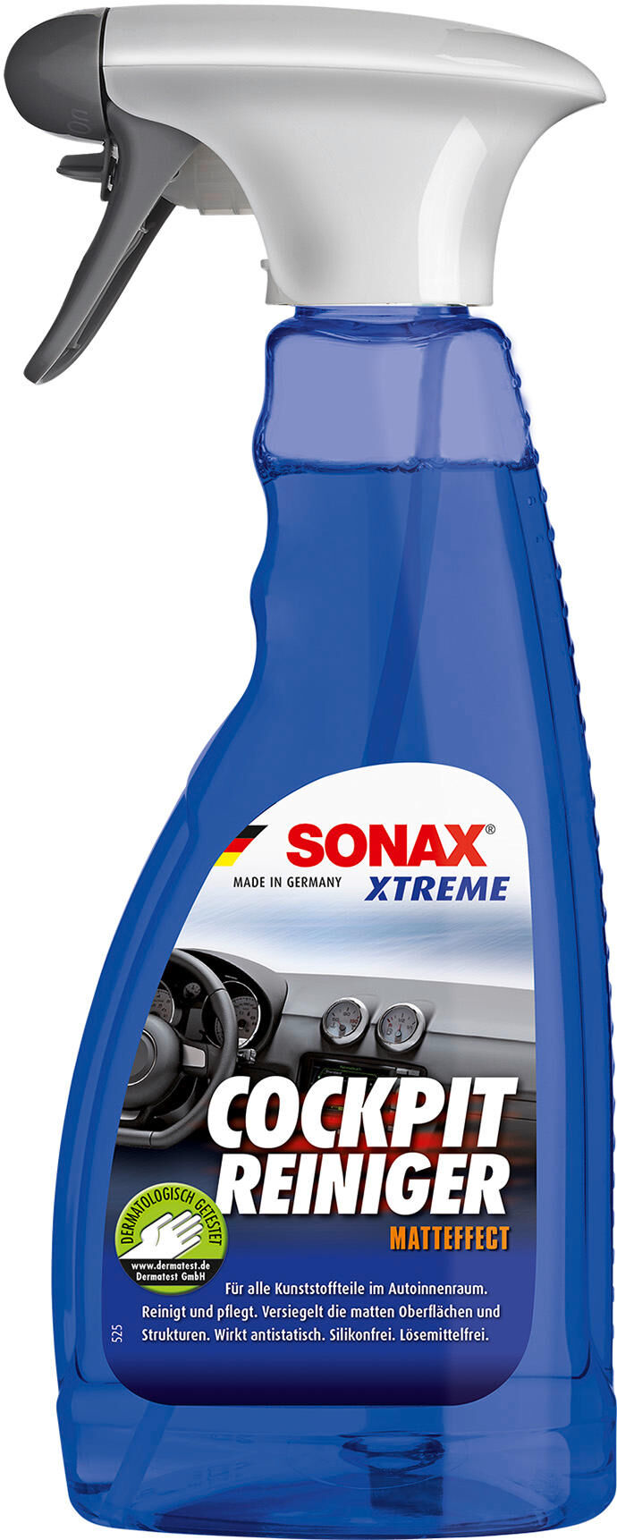 Sonax kunststofonderhoudsmiddel xtreme cockpitreiniger matteffect cockpit cleaner 500 ml pet bottle