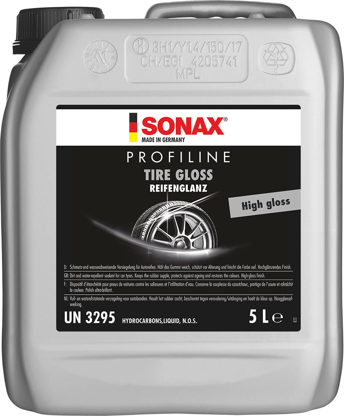 Sonax bandenglans professional tire shine 5 ltr