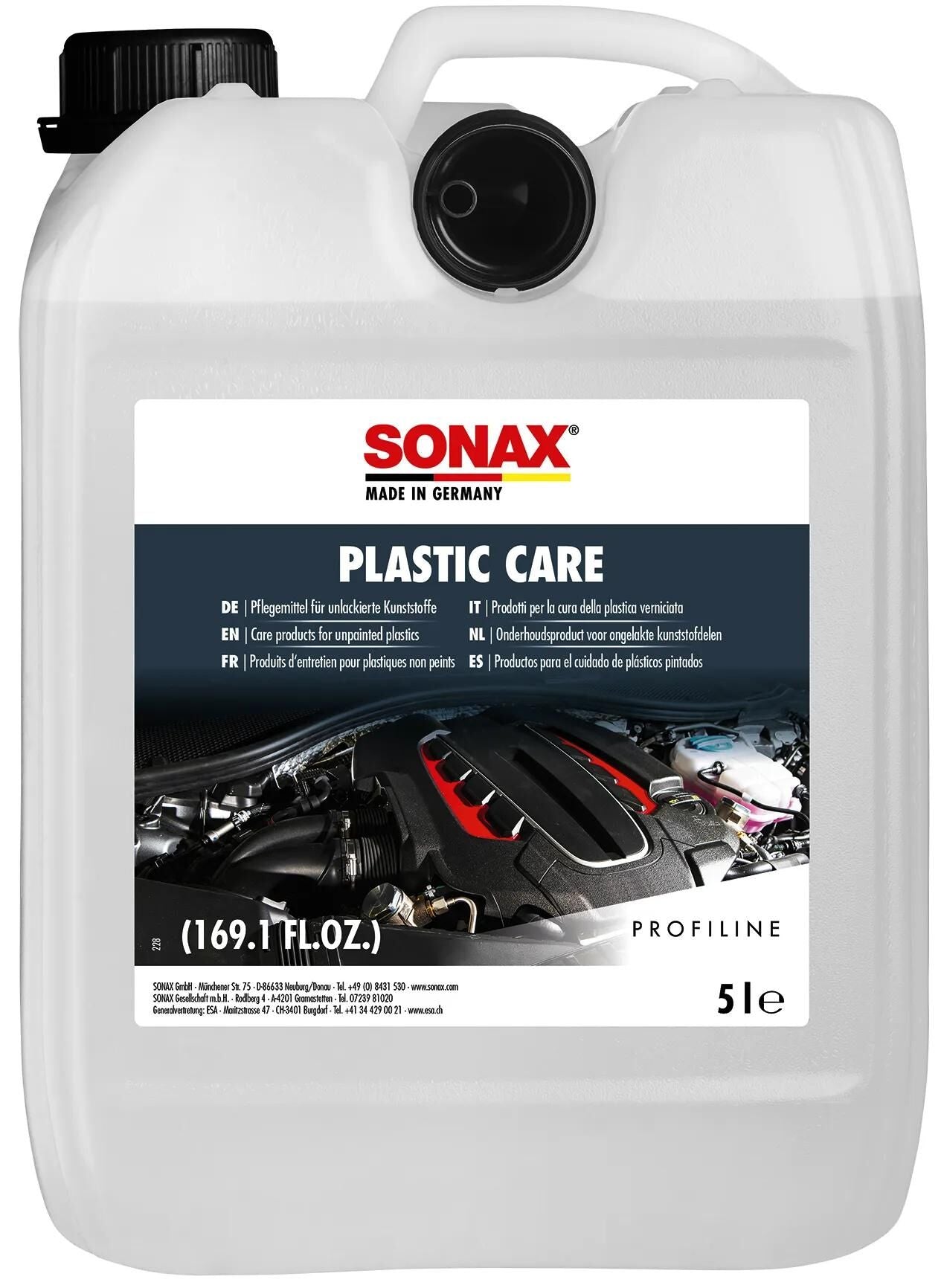 Sonax kunststofonderhoudsmiddel plasticcare profiline plasticcare 5 l