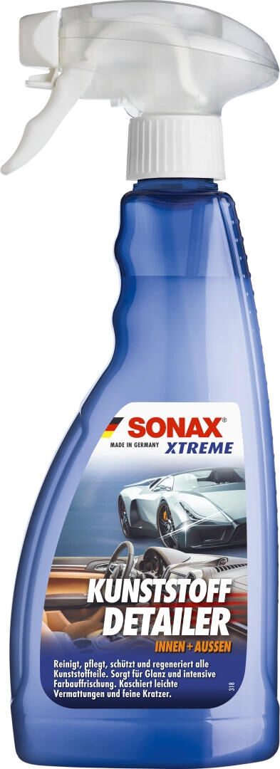 Sonax kunststofonderhoudsmiddel xtreme plastic detailer interior+exterior . xtreme plastic detailer