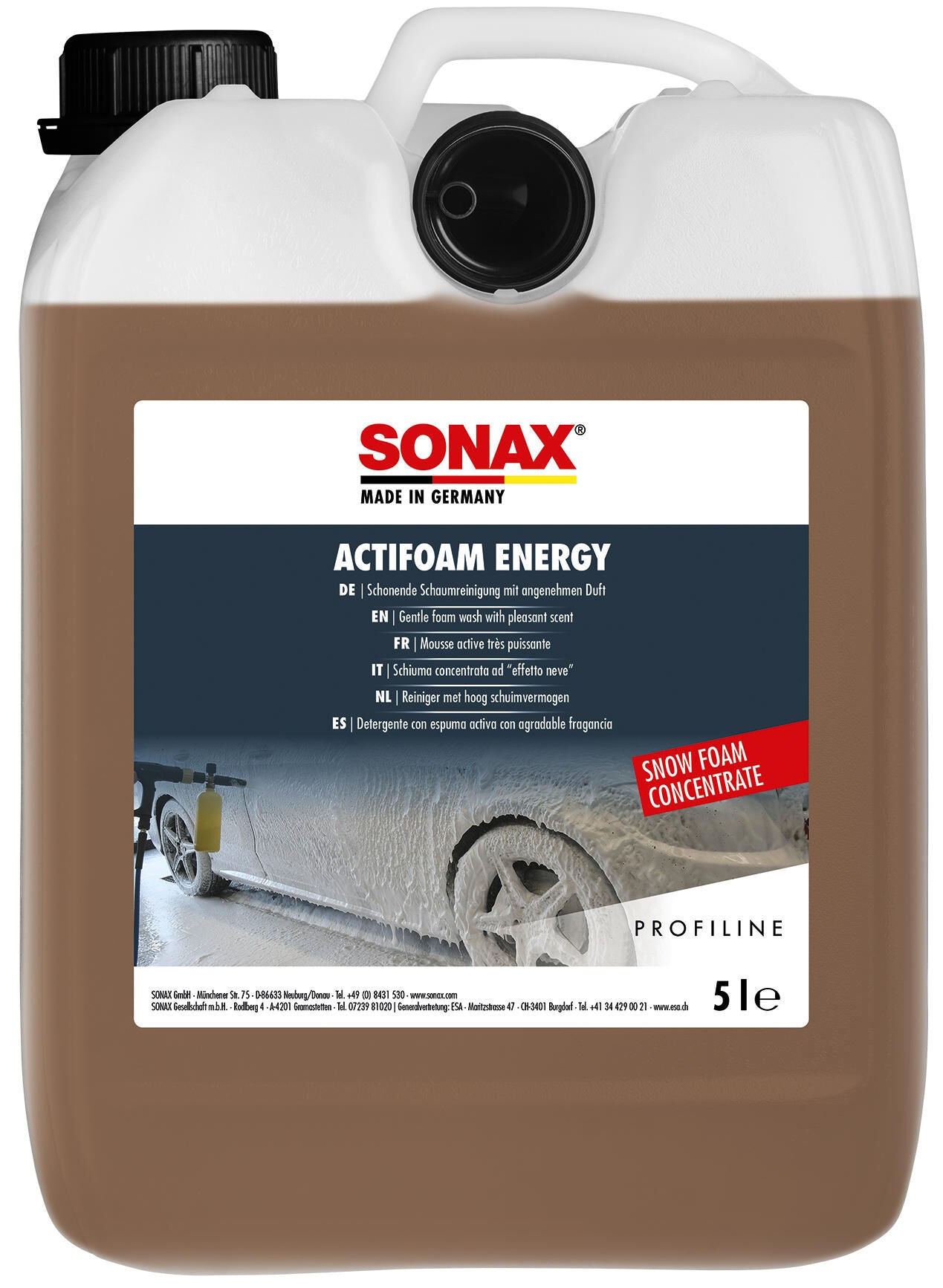 Sonax autoshampoo actifoam energy actifoam energy 5 l .
