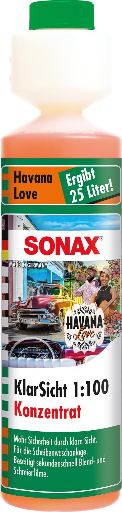 Sonax vensterreiniger klarsicht 1:100 disc r. 1:100 250ml havana love