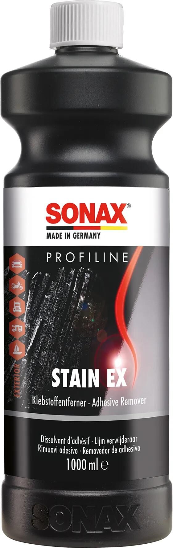 Sonax klebstoffentferner stain ex profiline stain ex 1 l