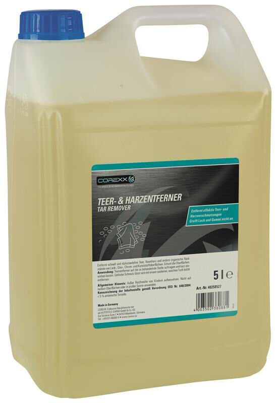 Corexx teerentferner teer- und harzentferner tar and resin remover. 5l