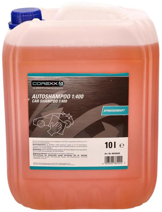 Corexx autoshampoo car - shampoo apricot canister 10l 1:400