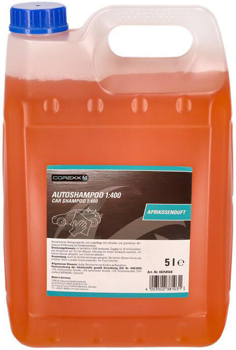 Corexx autoshampoo car - shampoo apricot canister 5 l 1:400