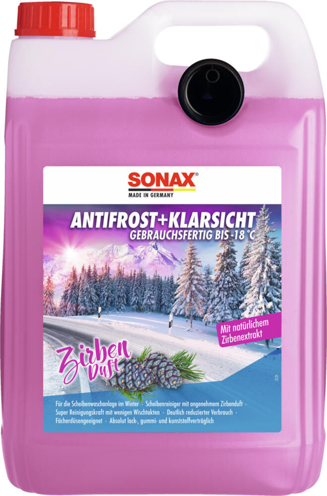 Sonax antivriesbescherming voorruit anti-vries clearsight . antif.klarsicht 5 l -18c zirbe