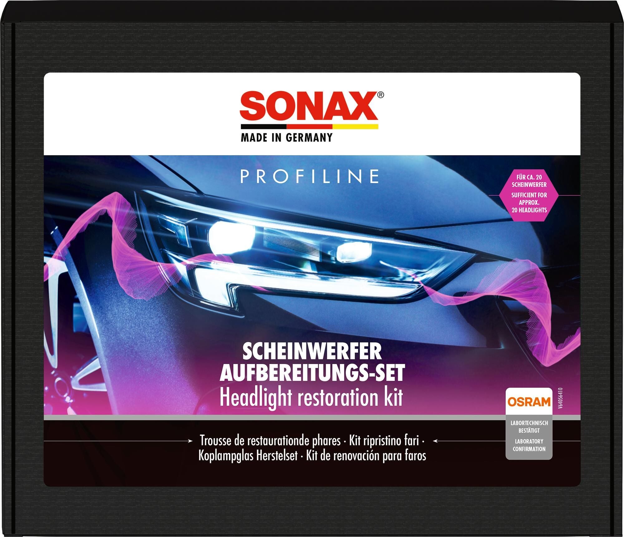 Sonax koplamp behandelingsset front light-aufber.-set