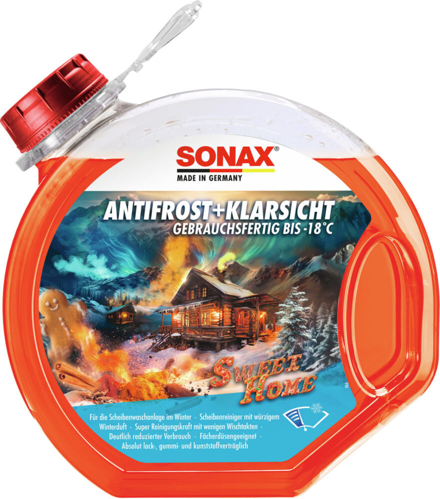 Sonax antivriesbescherming voorruit antifrost klarsicht antif.clear 3 l -18c sweet home