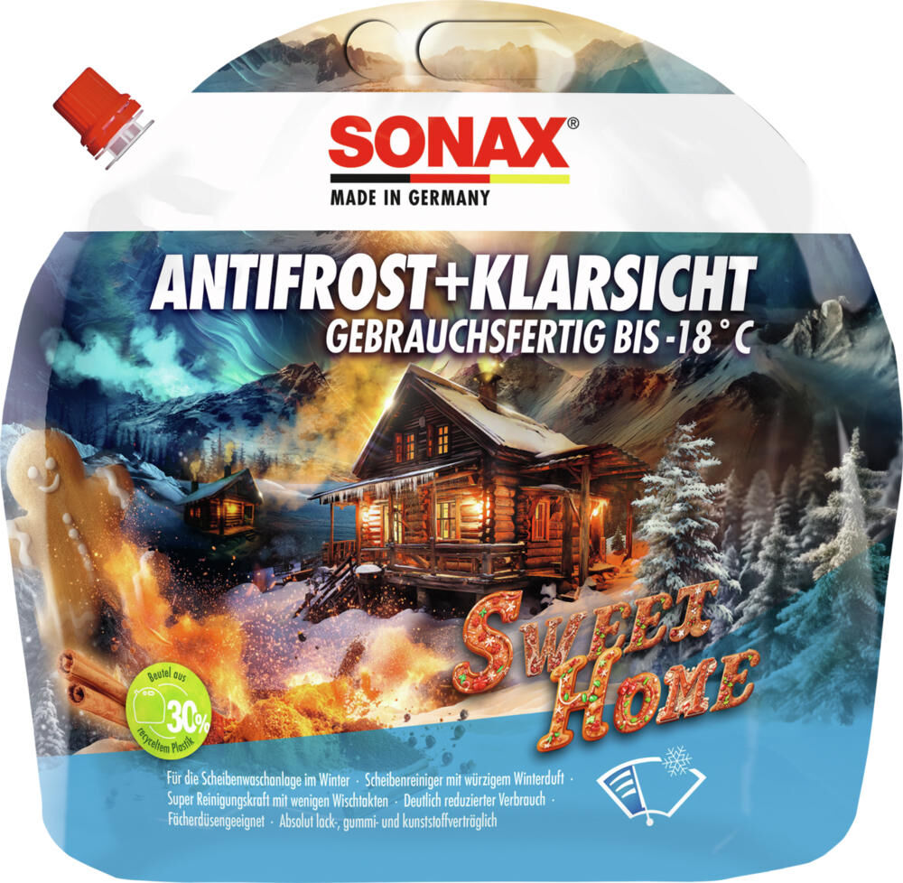Sonax antivriesbescherming voorruit anti-vries clearsight . antif.clear 3 l -18c sweet home