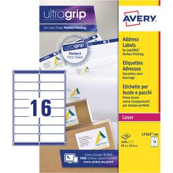 Avery l7162-100 laserprinter etiket