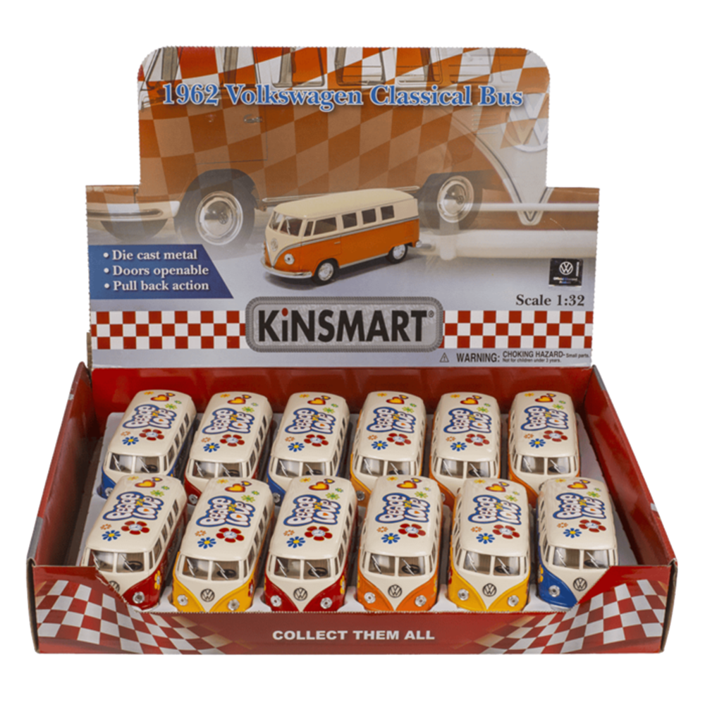 Dsp modelauto met pull-back. vw t1 bus