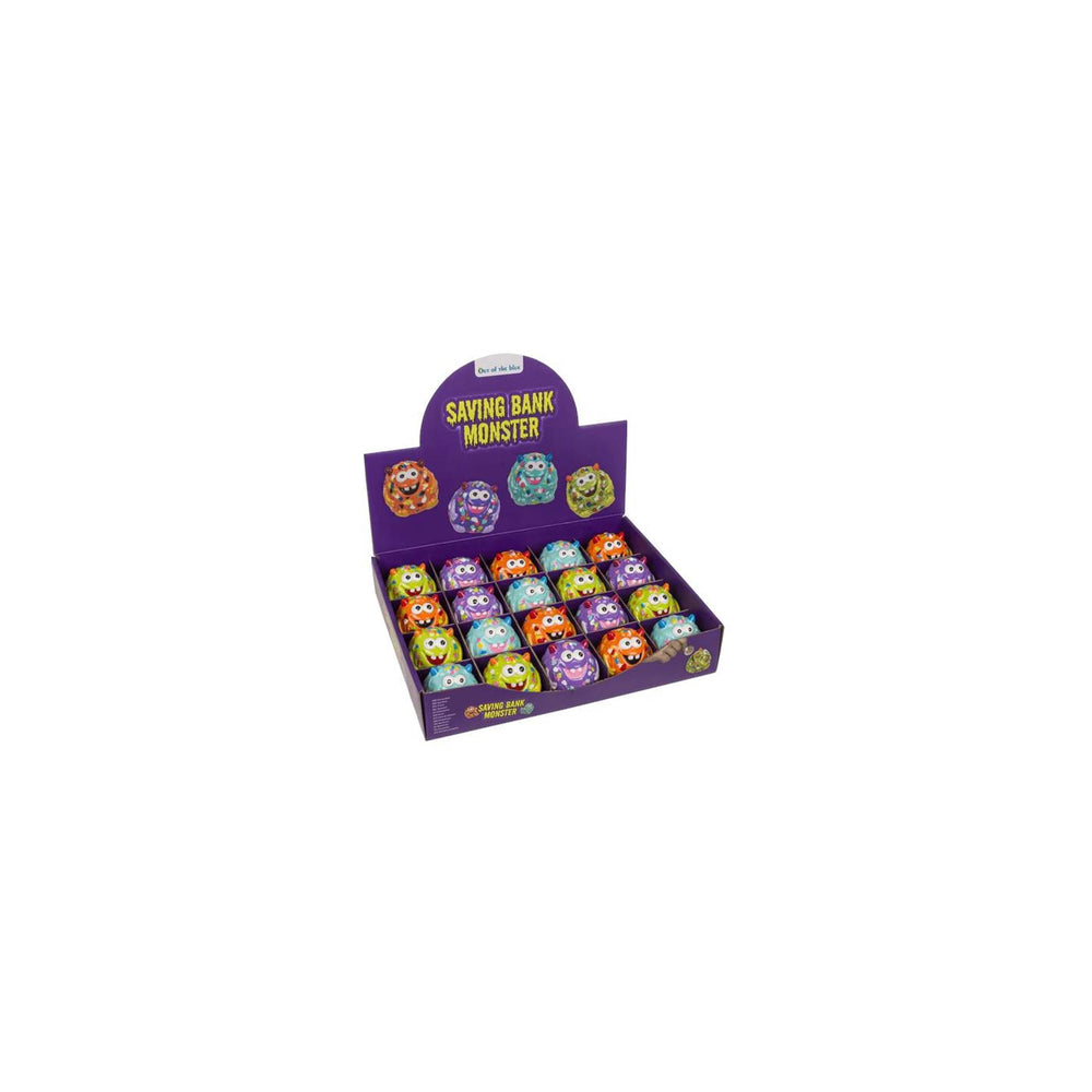 Ootb spaarpot monster keramiek 6x6,3x6,3cm