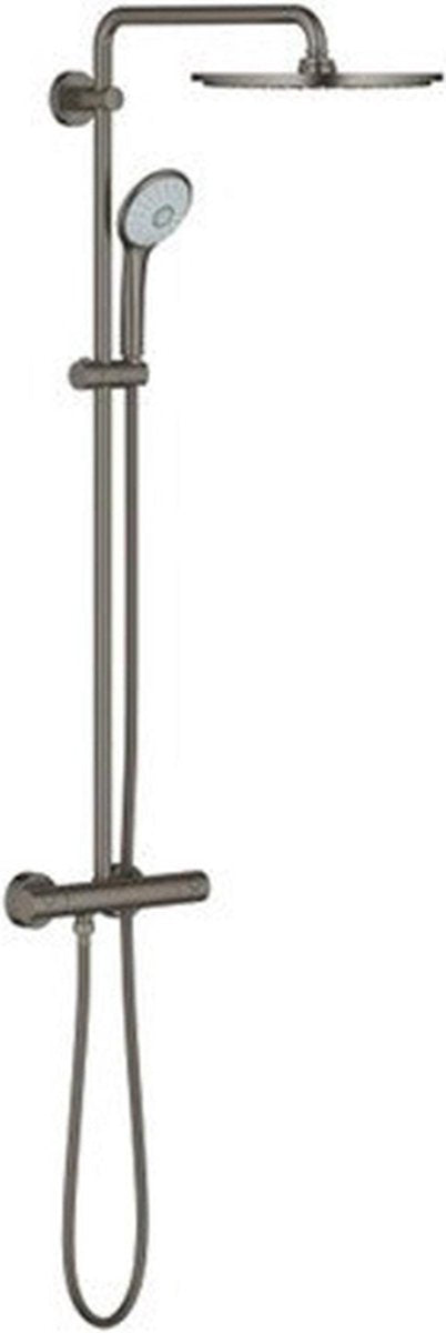 Grohe euphoria xxl 310 regendouche - 㸠31 cm - met thermostaatkraan - hard graphite geborsteld (mat antraciet) - 26075al0