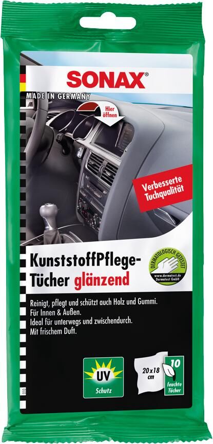 Sonax kunststof onderhoudsdoeken kunststoffpflegetücher plastic cleaning cloth