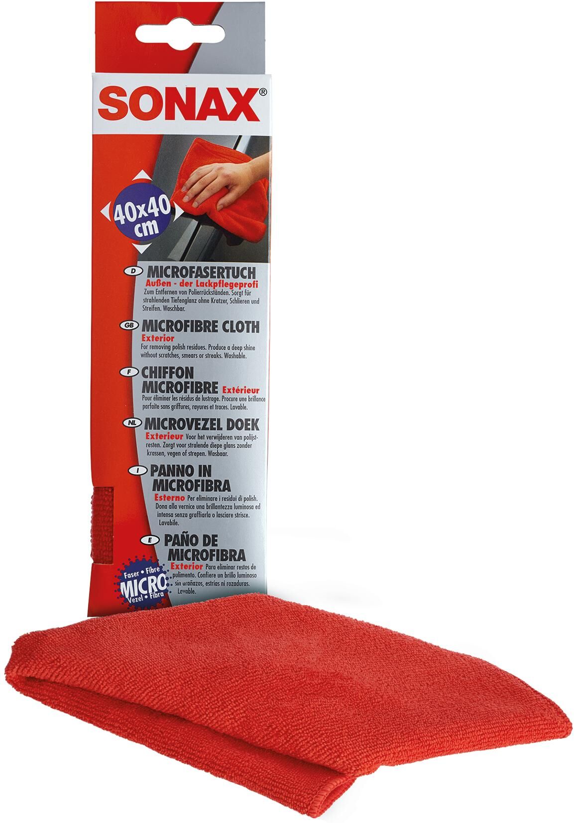 Sonax microvezeldoek außen - der lackpflegeprofi microfibre cloth