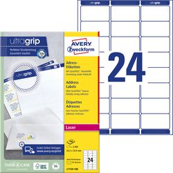 Adresetiketten avery l7159 63,5x33,9mm wit