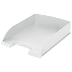 Brievenbakjes standaard leitz plus 5227 polystyreen a4 34x24,5x5,8cm wit