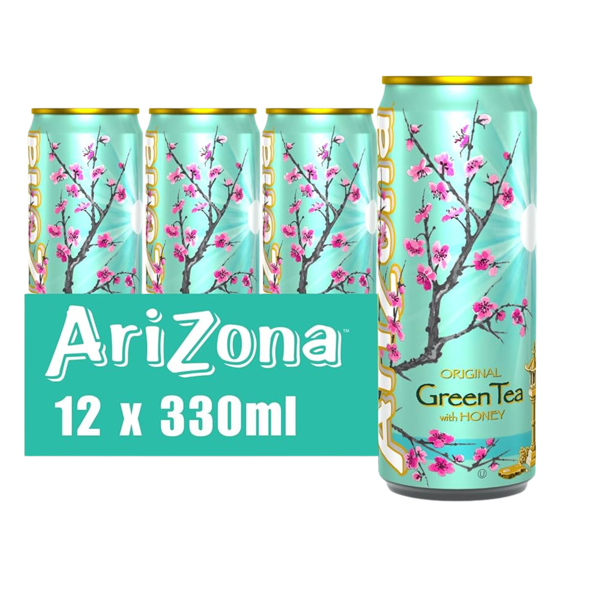 Arizona original green tea with honey blik (12x 33cl)