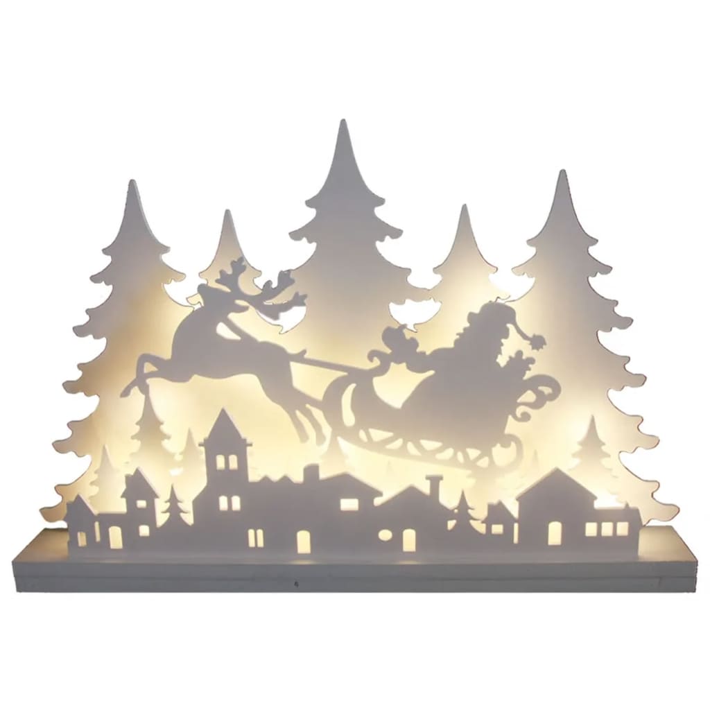 HI HI Kerstverlichting silhouet met enkel render LED hout