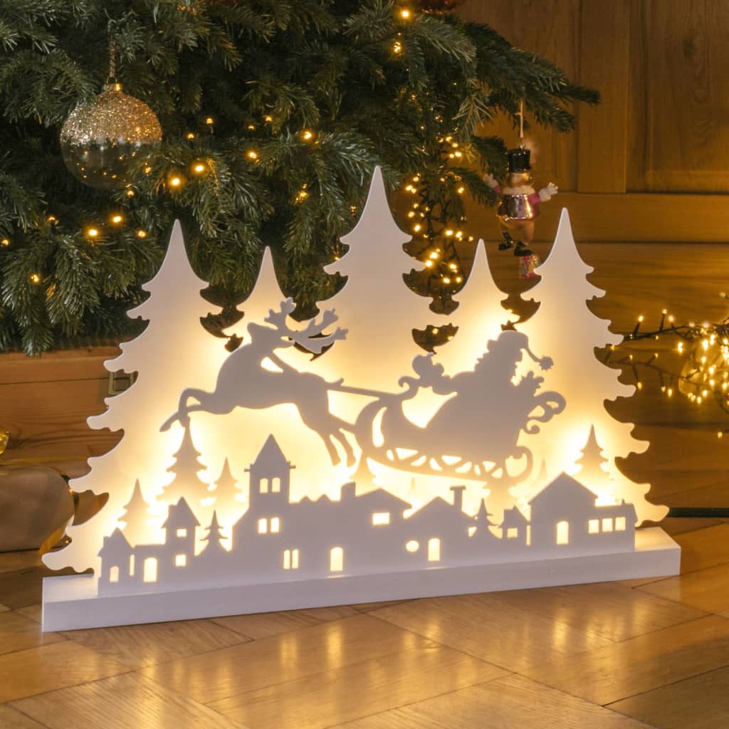 HI HI Kerstverlichting silhouet met enkel render LED hout