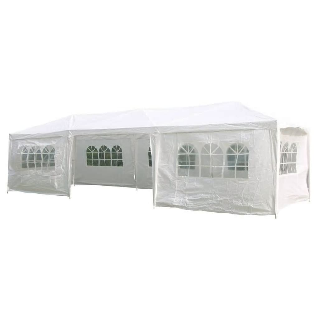 Hi partytent met zijwanden 3x9 m wit
