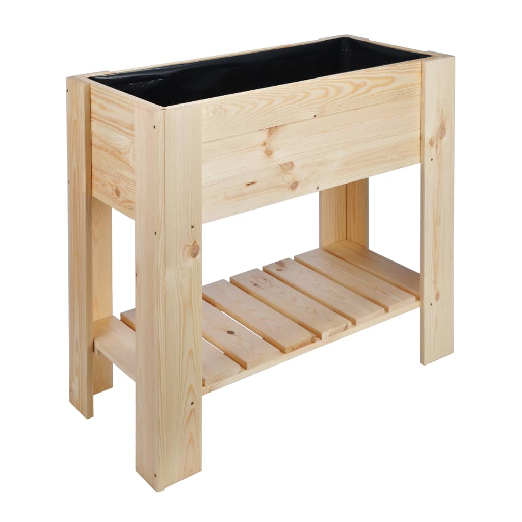 Hallo plantenbak geschat 92x41x80 cm groenhout