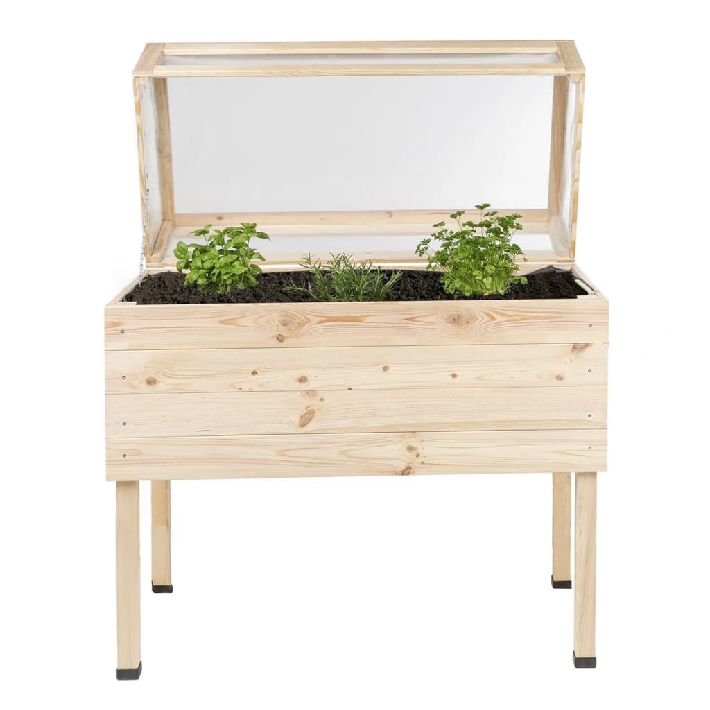 HI HI Kweekbak gedronken met deksel 135 L hout