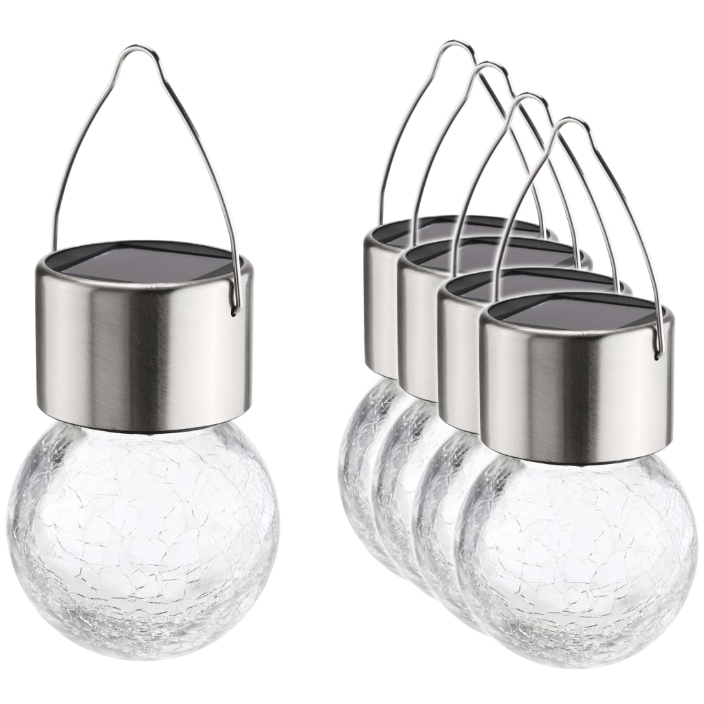 HI HI Solarhangers LED 5 st craquelé glas