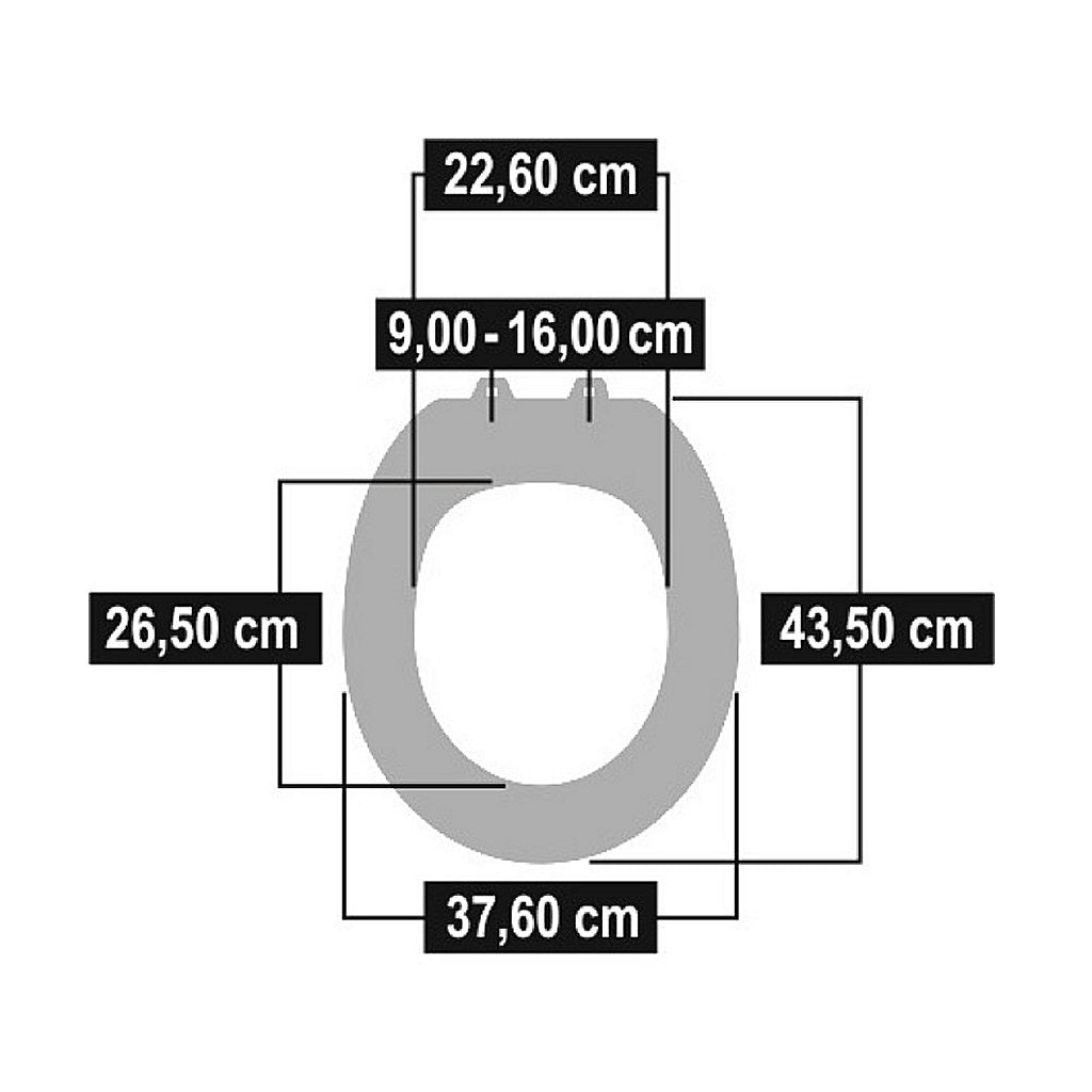 Cornat Cornat KSDSC534 Slak Houten WC Bril Softclose 90-160mm
