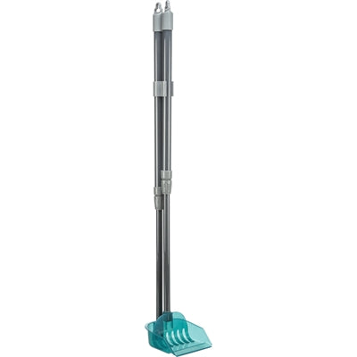 Trixie vuilblik met hark grijs blauw