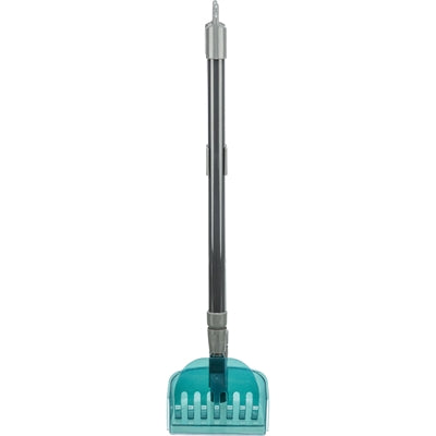 Trixie vuilblik met hark grijs blauw