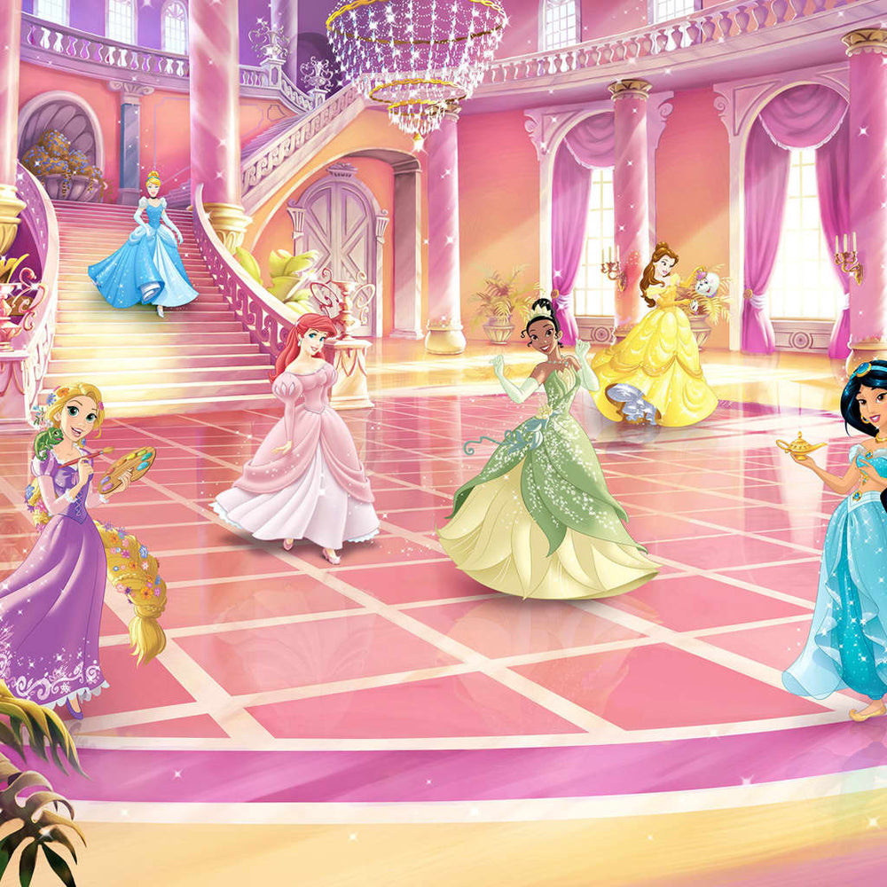 Komar fotobehang glitter party prinses 368x254 cm roze