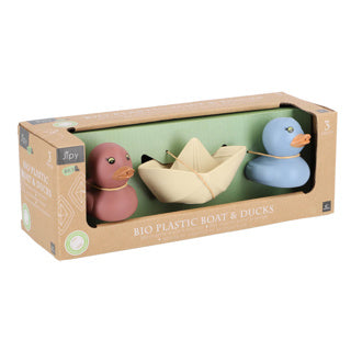 Jipy bioplastic set 2 badeendjes en 1 laarsje assorti