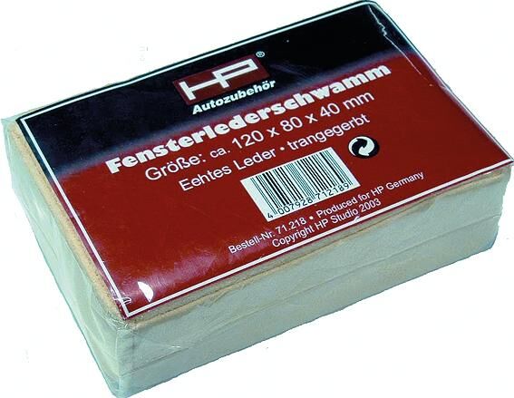 Hp hoogwaardige echt leder zemenspons chamois leather sponge