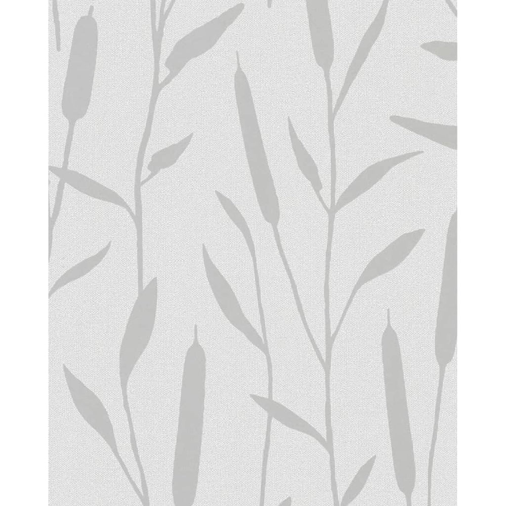 Noordwand behang topchic rietpluimen metallic grijs