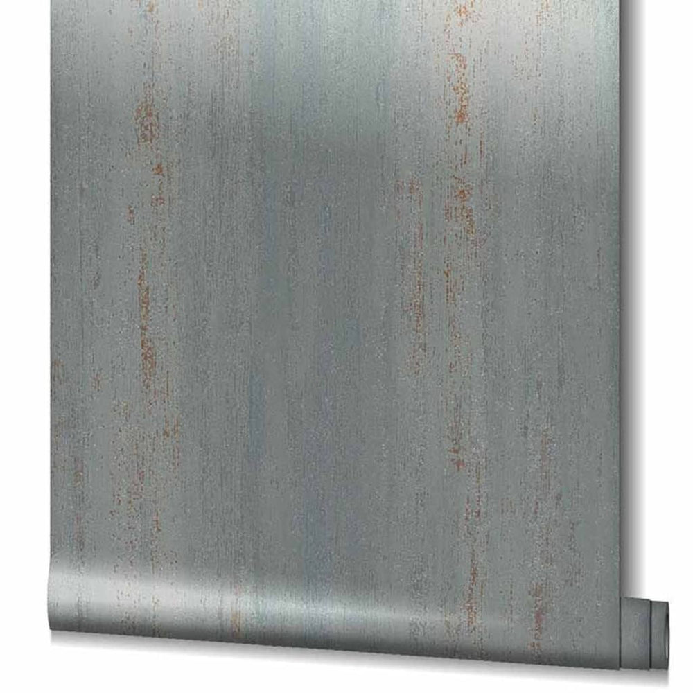 Noordwand behang topchic strepeneffect metallic grijs