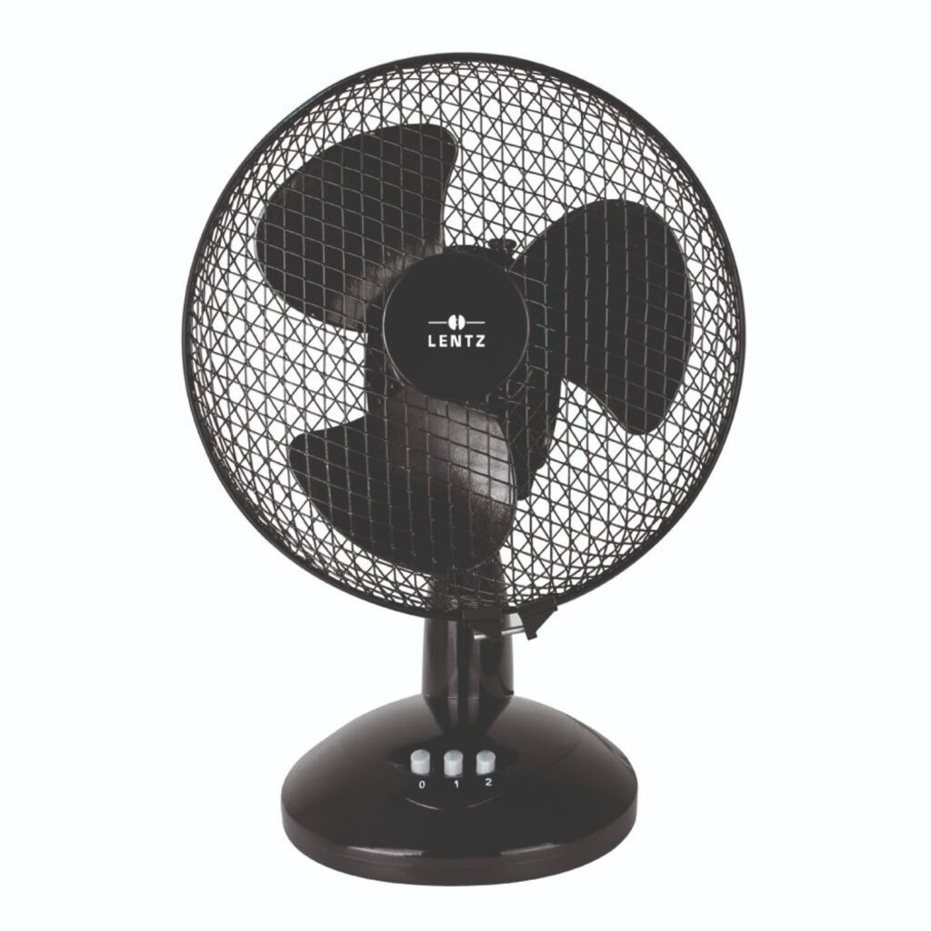 Lentz tafelventilator 23 cm zwart