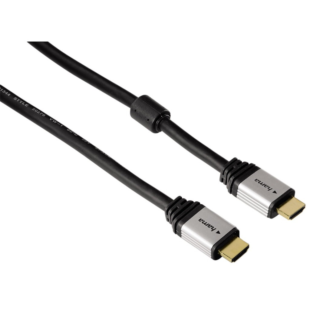 Hama hdmi kabel 5 sterren 1.8 m zwart zilver