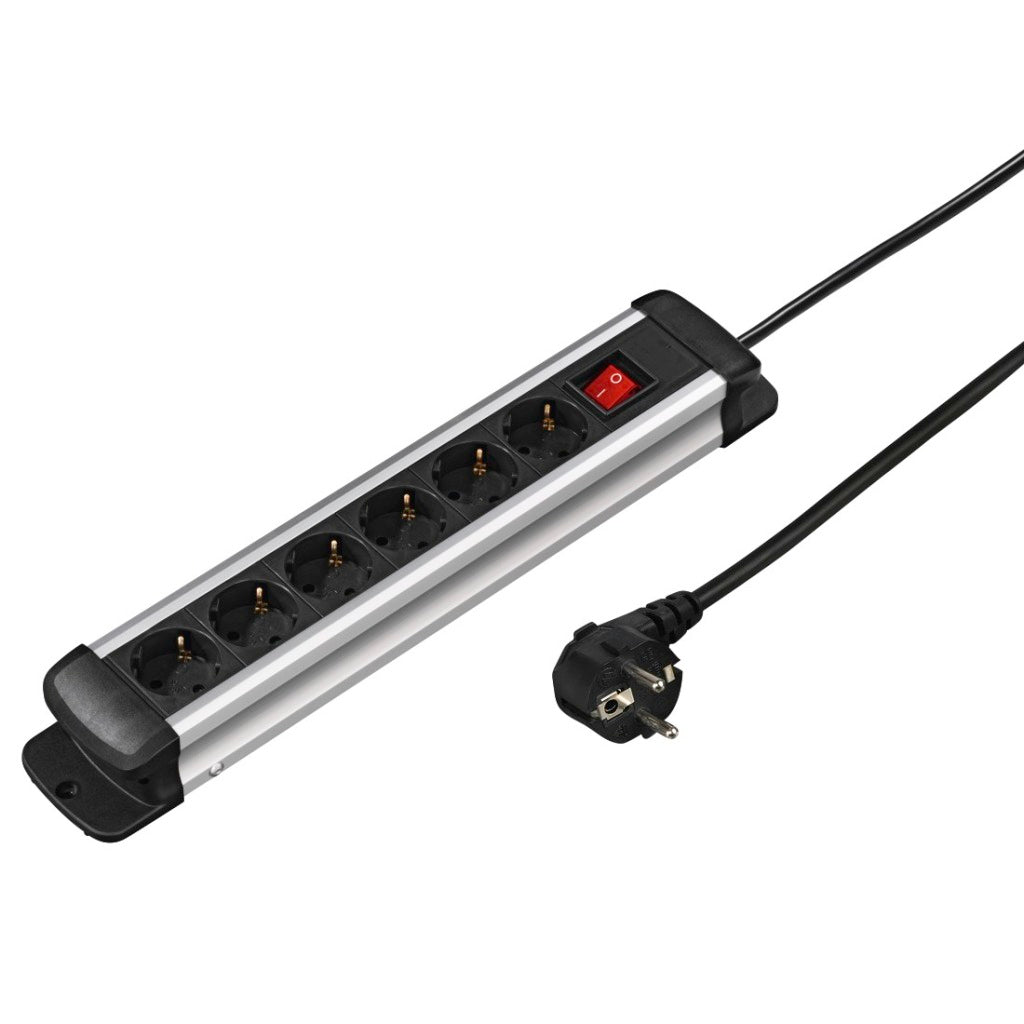 Hama stekkerdoos 6-voudig pro-s 60s met schakelaar 3,0m