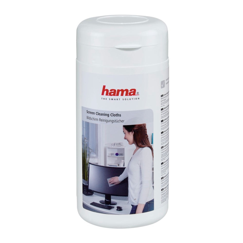 Hama beeldscherm-reinigingsdoekjes 100 stuks in doos