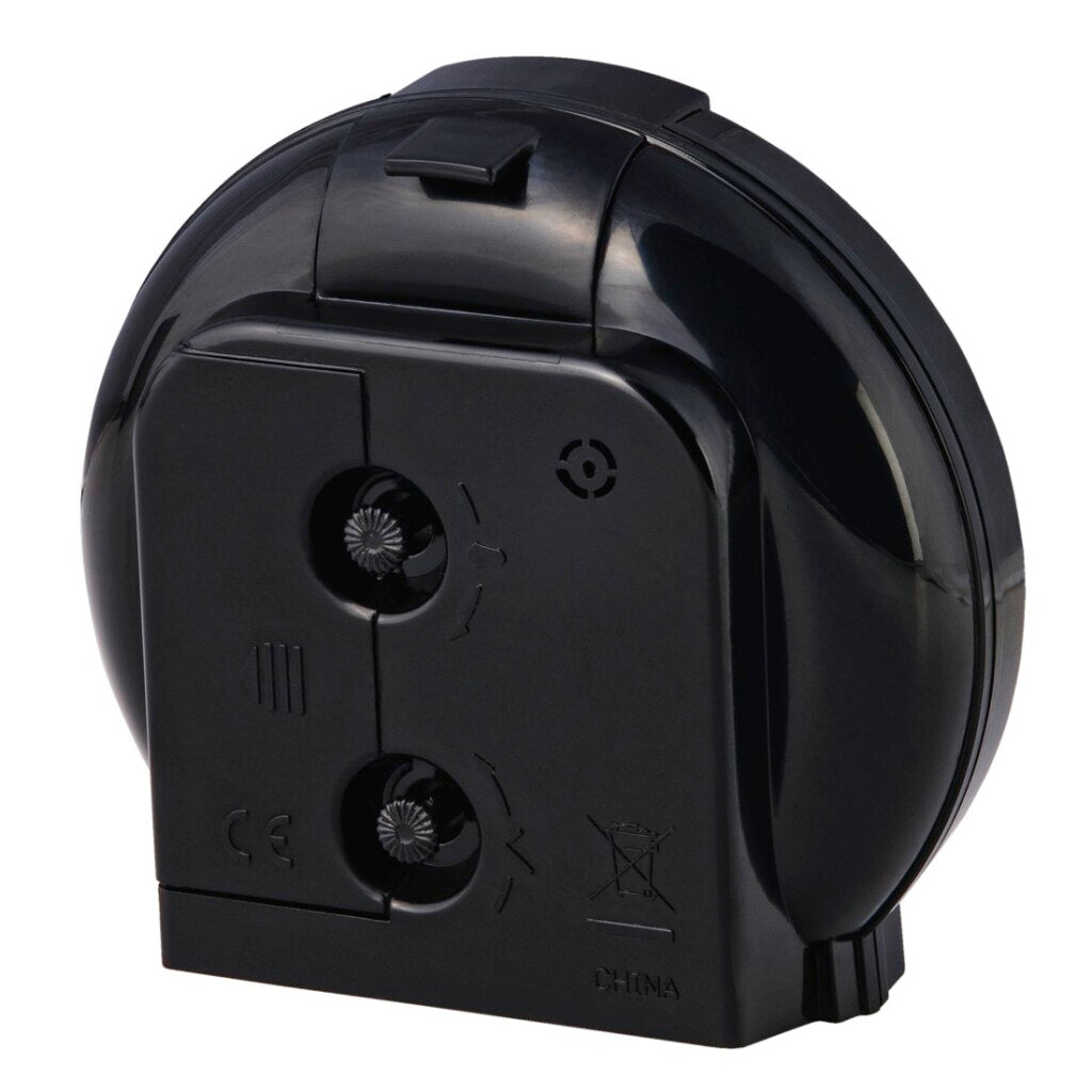 Hama wekker classic geluidsarm zwart wit