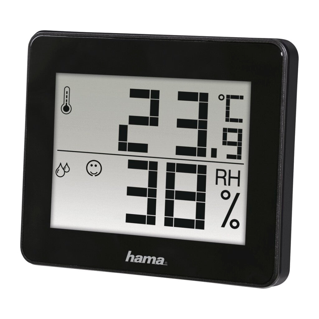 Hama thermo-hygrometer th-130 zwart