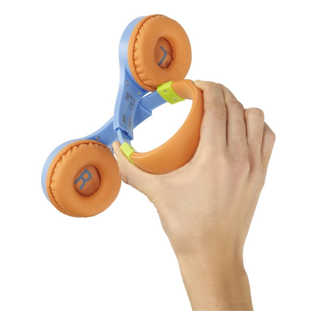 Hama kinderbeschermer on-ear kinderkoptelefoon blauw oranje