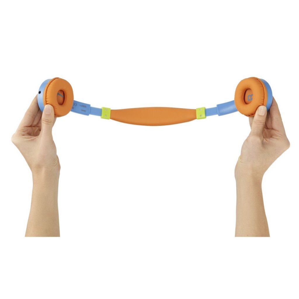Hama kinderbeschermer on-ear kinderkoptelefoon blauw oranje